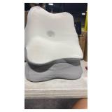Cervical Pillow for Neck Pain Relief - Cooling Ergonomic Dual-Sided Orthopedic Neck Pillow with Ice Silk Pillowcase, Breathable Memory Foam Contour Pillow for Side, Back, Stomach Sleepers - Retail: $0