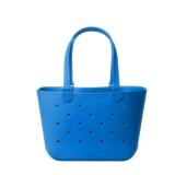 Simple Modern Large Beach Bag | Waterproof Getaway Rubber Tote with Zipper Pocket for Travel, Pool, Boat, Groceries, Sports | Supersonic Blue - Retail: $70