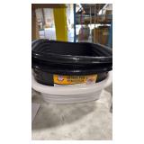 Arm & Hammer Sifting Cat Litter Box  2 Open Top Plastic Cat Litter Pans and Cat Litter Tray  Large  white - Retail: $77