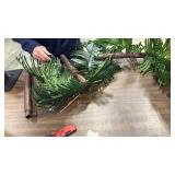 Lighted Palm Tree Bar Outdoor Christmas Decorations Decor, Light Up LED Artificial Fake Faux Trees Lights for Outside Patio Yard Pool Porch Deck Party Tropical, 6FT - Retail: $0