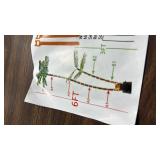 Lighted Palm Tree Bar Outdoor Christmas Decorations Decor, Light Up LED Artificial Fake Faux Trees Lights for Outside Patio Yard Pool Porch Deck Party Tropical, 6FT - Retail: $0