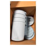 Set of 4 storage buckets with lids  - Retail: $0