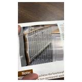 Portable Foldable Pet Gate for Front Doors - Durable Retractable Dog Fence with Easy Setup for Puppy Training Enhancing Home Safety and Security with Bone Style Design- Black - Retail: $0