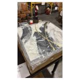 MOUODEWO Black white and grey abstract wall art,2-piece canvas wall modern art set, Hand Painted 3D Textured Canvases, Large Canvas Painted Artworks For Living Room/bedroom/office Wall Decoration - Re