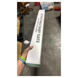 Gray in color - Momcozy Retractable Baby Gate, 33\" Tall, Extends up to 55\" Wide, Child Safety Baby Gates for Stairs, Doorways, Hallways, Indoor, Outdoor - Retail: $0