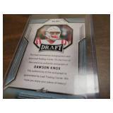 2019 Leaf Draft Dawson Knox Autographed Rookie Card