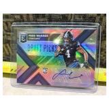 2018 Fred Warner Elite Draft Picks Autographed Rookie Card