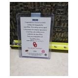 2011 Jason White Oklahoma Sooners Signed Football Card