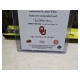 2011 Jason White Oklahoma Sooners Signed Football Card
