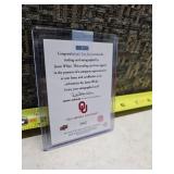 2011 Jason White Oklahoma Sooners Signed Football Card