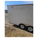 Pace 8x20ft Dual Axle Enclosed Cargo Trailer - Pulls Straight, but needs some TLC. Sold with Oklahoma Bill of Sale.