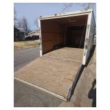 Pace 8x20ft Dual Axle Enclosed Cargo Trailer - Pulls Straight, but needs some TLC. Sold with Oklahoma Bill of Sale.
