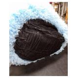 JOLLYVOGUE Light Blue Dog & Cat Bed, Calming Anti-Anxiety Pet Bed for Small Dogs, Fluffy Donut Cushion for Small and Medium Pets (20)