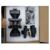 Heavy Duty Square Door Knob with Deadbolt - Matte Black Finish.Front Door Lock Set Exterior Door Lock Set with Deadbolt, Door Knob Set.1pack