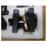 Heavy Duty Square Door Knob with Deadbolt - Matte Black Finish.Front Door Lock Set Exterior Door Lock Set with Deadbolt, Door Knob Set.1pack