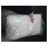 Bright White Heat Blocking Textured Pinch Pleated Cafe Short Curtains 45 Inch Length,Blackout Drapes Flax Linen 2 Panels Set Bathroom/Basement/Kitchen Curtain for 42 Inch Small Half Window (40Wx45L)