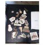 Vercraft Holiday Tiered Tray Decor Christmas Tiered Tray Decorations Set Truck Wooden Signs Farmhouse Table Decorations for Home Table Shelf