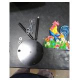 Hexagram Rooster Decor Rooster Kitchen Decor Bathroom Decorations Rustic Home Gifts Farmhouse Paper Towel Holder Countertop Standing Cute Chicken Kitchen Decorations Gifts for Housewarming