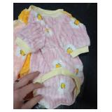 FabriCastle Small Dog Sweaters, 3-Pack Dog Clothes for Small Dogs Girl & Cats, Ultra Soft and Warm Pet Coats, Winter Pet Jacket, Doggy Apparel Costumes, Puppy Outfits (Pink,Violet,Yellow, Large)