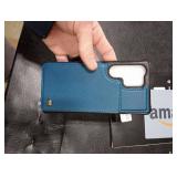 Vinich for Samsung Galaxy S25 Ultra Wallet Case with Card Holder, RFID Blocking Credit Slots Kickstand Shockproof Phone Cover for Women Men, Blue