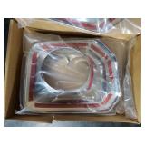 Lcojicep Car Front Fog Light Lamp Decoration Cover Trim Compatible with Tacoma 2016-2022 ABS Front Bumper Driving Fog Cover Trim Frame Car Accessories (Bright light)