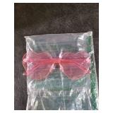 AGGKKY Heart Shaped Sunglasses for Women Colorful Glasses Fun Trendy Transparent Heart Sunglasses Party Favor