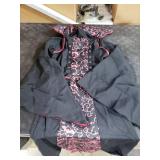 iTVTi Vampire Costume for Girls Kid Halloween Carnival Fancy Black Dress for Cosplay, 6-7 Years(Tag 140)