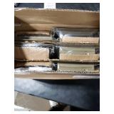 4 x 10 Floor Register Vent Covers 6-Pack, Walkable Powder-Coated Metal Vent Covers with Adjustable Airflow, Curved Safe Edges for Floor/Wall, Brown