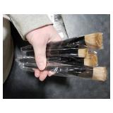 MAANGE Makeup Brushes 4 Pcs Makeup Brush Set for Foundation Concealer Contour Liquid Blending Face Kabuki Makeup Brush Kit (Black)
