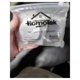 HOMOTEK 2 Pack Square Recessed Sliding Closet Door Finger Pulls, 2-3/8 Inch Diameter Flush Handles for Pocket & Bypass Door, Brushed Stainless Steel