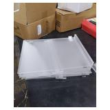 EHWINE Acrylic Sign Holder 8.5 x 11, 10 Pack Double-Sided Stand up Table Top Sign Holders, Clear Acrylic Picture Frame Menu Flyer Paper Holder Display Stand for Office Business Store Wedding Party