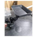 DYLEN Car Cup Holder Tray, Cup Holder Expander Adapter for Car, 9.5 Detachable Car Food Tray Table for Eating, Road Trip Essentials Fits Yeti, Hydro Flask 16-46 oz