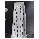 SPACEKEEPER Slim Rolling Storage Cart 4 Tier Bathroom Organizer Mobile Shelving Unit Utility Cart Tower Rack for Kitchen Laundry Narrow Places, White