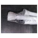 MEXAU Tension Curtain Rod for Windows 27 to 50 Inch Spring Tension Rods White Curtain Rods No Drilling Adjustable Spring Rod Extendable Tension Rod for Kitchen, Bathroom, Window, Bookshelf.