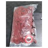 RUBFAC 129pcs Ruby Red Balloon Arch Kit, Different Sizes 18 12 10 5 Inches Cherry Red Latex Balloons for Garland Birthday Wedding Party Decoration