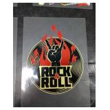 46 Pieces Rock and Roll Music Iron-on Transfer Sticker Rock Punk Band Set Punk Iron-on Party Heat Transfer Sticker Halloween Jackets Hat Clothing Bags Decoration