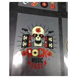 46 Pieces Rock and Roll Music Iron-on Transfer Sticker Rock Punk Band Set Punk Iron-on Party Heat Transfer Sticker Halloween Jackets Hat Clothing Bags Decoration