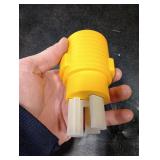 Saysurey 50Amp to 30Amp Dryer Adapter Compatible with NEMA 10-50P to 14-30R 3 Prong 4 Prong Compact 120V/240V 30 Amp Welder Dryer Cord Adapter for RV Camper Generator(Yellow)