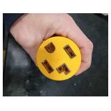 Saysurey 50Amp to 30Amp Dryer Adapter Compatible with NEMA 10-50P to 14-30R 3 Prong 4 Prong Compact 120V/240V 30 Amp Welder Dryer Cord Adapter for RV Camper Generator(Yellow)