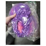 JenPen 5 Pcs Halloween Book Character Costumes for Kids Rose Red Long Sleeve Cardigan Purple Tutu Skirt Striped Tights Bow Headband Glasses Frame for Children Halloween Cosplay Dress up Outfit