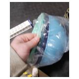 US Acrylic Vista Durable Plastic Salad and Serving 10-inch Bowls | Set of 4 in Coastal Colors | Reusable, BPA-free, Made in the USA | 135 oz. capacity