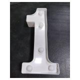 IFDGCTK Light Up Numbers, Led Letter Lights 10 Number, Decorative Lighted Letters, Battery Powered Led Marquee Numbers for Party, Bar, Night Light, Home Decor(Number 1)