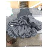 Volemo Women Y2K Sleeveless Tank Dress Cute Mock Neck Bubble Hem Dress Bodycon Patchwork Mini Party Dresses Black S