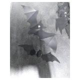 Bats Wall Decor 120PCS Halloween Party Supplies Halloween Decorations Bats Wall Decor Realistic PVC 3D Black Scary Bat Wall Stickers for Creepy Suitable for Bathroom, Window, Office,Door