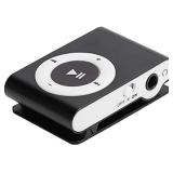 Zopsc-1 Portable Back Clip Mini MP3 Player Music Player with Earphone and USB Cable,Lossless Sound Player Suitable for Sports, Easy to Carry.(Black)