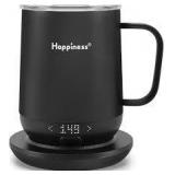 Happiness Smart Heated Coffee Mug,12oz Rechargeable Electric Self Heating Temperature Control Coffee Cup