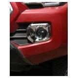 Lcojicep Car Front Fog Light Lamp Decoration Cover Trim Compatible with Tacoma 2016-2022 ABS Front Bumper Driving Fog Cover Trim Frame Car Accessories (Bright light)