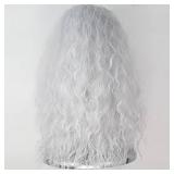 Witch Wig Old Lady Wig Women Long Grey Curly Costume Wig Cosplay Halloween Hair