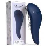 Crave Naturals Glide Thru Hair Brush - Detangler Brush for Curly, Straight, Wet or Dry Hair - Gentle Detangling Brushes for Adults, Kids, Toddlers - Hair Accessories for Women, 7.5x3 - Terazzo