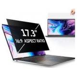 Peslv 17.3 Inch Laptop Privacy Screen Compatible With Lenovo Hp Dell Acer Asus Thinkpad Envy, 16:9 Aspect Removable Anti Glare Blue Light Filter Protector, 17.3inch Computer Monitor Security Shield